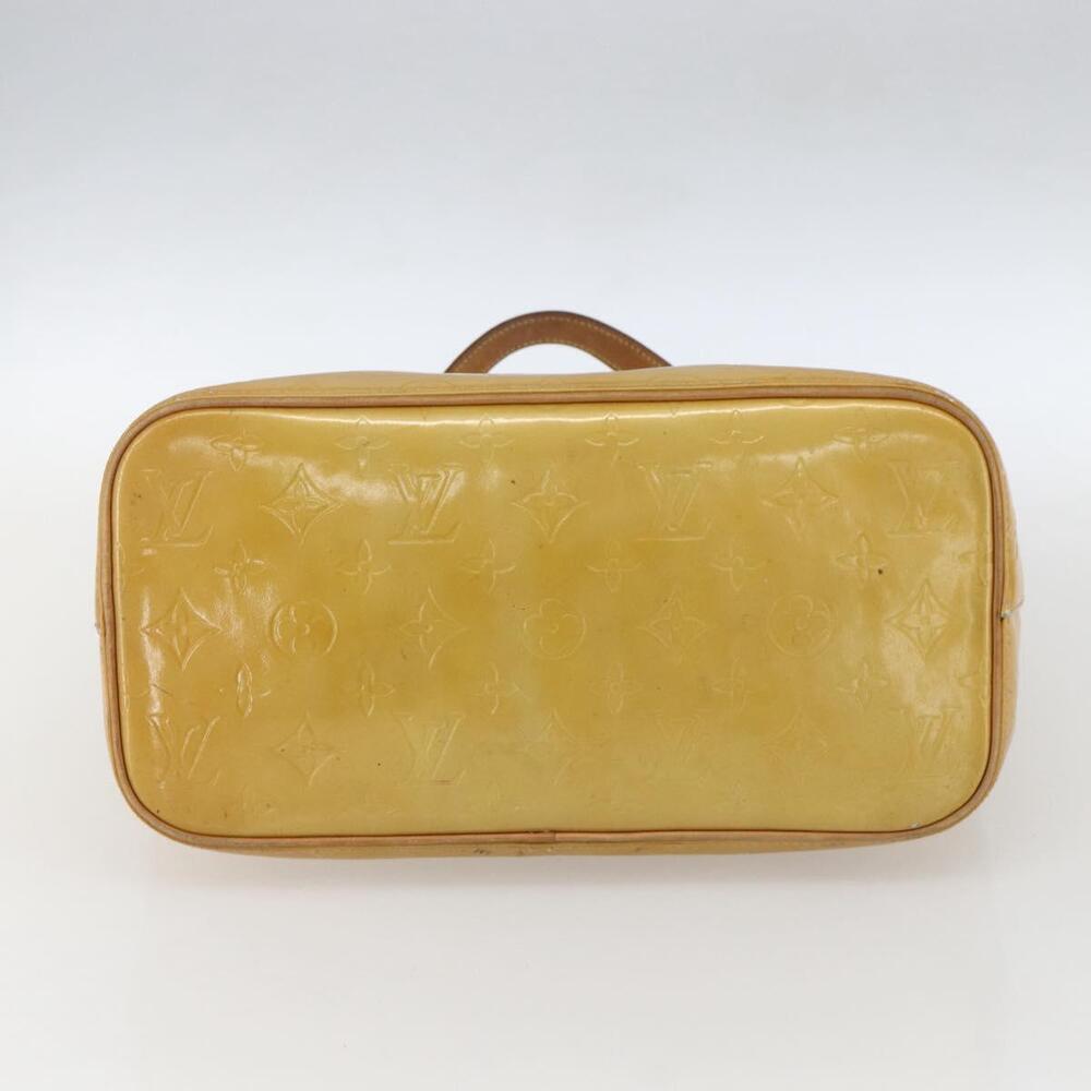 LOUIS VUITTON Monogram Vernis Houston Hand Bag Beige M91004 LV Auth ka1387 - Picture 5 of 16